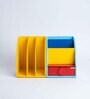 Wooden Yellow Engineered Wood Bookends