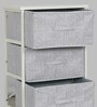 Woodit Fabric Chest of Drawer in Warm White Colour