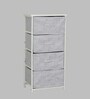 Woodit Fabric Chest of Drawer in Warm White Colour