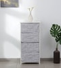 Woodit Fabric Chest of Drawer in Warm White Colour