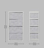 Woodit Fabric Chest of Drawer in Warm White Colour