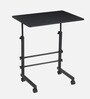 Woodit C Shape Table In Charcoal Black Finish