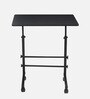Woodit C Shape Table In Charcoal Black Finish