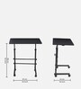 Woodit C Shape Table In Charcoal Black Finish