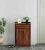 Woodland 2 Door Shoe Cabinet With Drawer In Sheesham & Melamine Finish