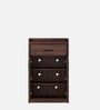 Woodland 2 Door Shoe Cabinet With Drawer In Sheesham & Melamine Finish