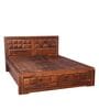 Woodrow King bed with Hydraulic  in Honey Finish