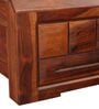 Woodrow King bed with Hydraulic  in Honey Finish