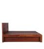 Woodrow King bed with Hydraulic  in Honey Finish