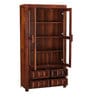 Woodrow Solid Wood Book Case in Teak Finish