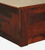 Woodway Sheesham Wood King Size Bed In Honey Oak  Finish With Box Storage