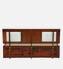 Woodway Sheesham Wood King Size Bed In Honey Oak  Finish With Box Storage