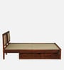 Woodway Sheesham Wood King Size Bed In Honey Oak  Finish With Drawer Storage