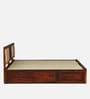 Woodway Sheesham Wood King Size Bed In Honey Oak  Finish With Hydraulic Storage