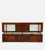 Woodway Sheesham Wood King Size Bed In Honey Oak  Finish With Hydraulic Storage