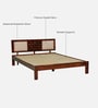 Woodway Sheesham Wood King Size Bed In Honey Oak  Finish