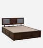 Woodway Sheesham Wood King Size Bed In Provincial Teak Finish With Box Storage
