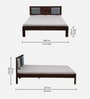 Woodway Sheesham Wood King Size Bed In Provincial Teak Finish