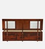 Woodway Sheesham Wood Queen Size Bed In Honey Oak  Finish With Box Storage