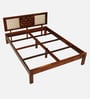 Woodway Sheesham Wood Queen Size Bed In Honey Oak  Finish
