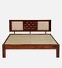 Woodway Sheesham Wood Queen Size Bed In Honey Oak  Finish