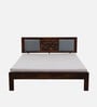 Woodway Sheesham Wood Queen Size Bed In Provincial Teak Finish