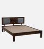 Woodway Sheesham Wood Queen Size Bed In Provincial Teak Finish