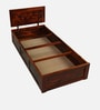 Woodway Sheesham Wood Single Bed In Honey Oak  Finish Box Storage