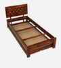 Woodway Sheesham Wood Single Bed In Honey Oak  Finish With Trundle