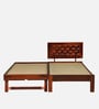Woodway Sheesham Wood Single Bed In Honey Oak  Finish With Trundle