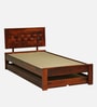 Woodway Sheesham Wood Single Bed In Honey Oak  Finish With Trundle