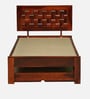 Woodway Sheesham Wood Single Bed In Honey Oak  Finish With Trundle