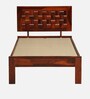 Woodway Sheesham Wood Single Bed In Honey Oak  Finish