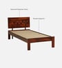 Woodway Sheesham Wood Single Bed In Honey Oak  Finish