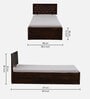 Woodway Sheesham Wood Single Bed In Provincial Teak Finish Box Storage