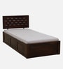 Woodway Sheesham Wood Single Bed In Provincial Teak Finish Box Storage