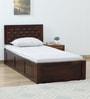 Woodway Sheesham Wood Single Bed In Provincial Teak Finish Box Storage