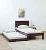 Woodway Sheesham Wood Single Bed In Provincial Teak Finish With Trundle