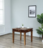 Woodway Sheesham Wood 4 Seater Dining Table In Rustic Teak Finish