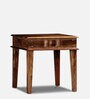Woodway Sheesham Wood End Table In Provincial Teak Finish