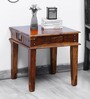 Woodway Sheesham Wood End Table In Provincial Teak Finish