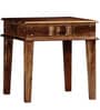 Woodway Sheesham Wood End Table In Provincial Teak Finish