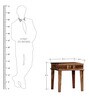 Woodway Sheesham Wood End Table In Provincial Teak Finish