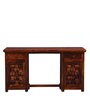 Woodway Sheesham Wood Writing Table in Honey Oak Finish