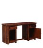 Woodway Sheesham Wood Writing Table in Honey Oak Finish