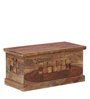 Woodway Sheesham Wood Trunk in Rustic Teak Finish