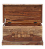 Woodway Sheesham Wood Trunk in Rustic Teak Finish