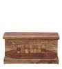 Woodway Sheesham Wood Trunk in Rustic Teak Finish