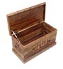 Woodway Sheesham Wood Trunk in Rustic Teak Finish