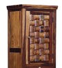 Woodway Sheesham Wood 1 Door Wardrobe In Provincial Teak Finish